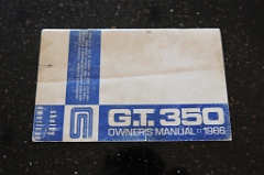 SFM6S090 1966 GT350 Owner's Manual